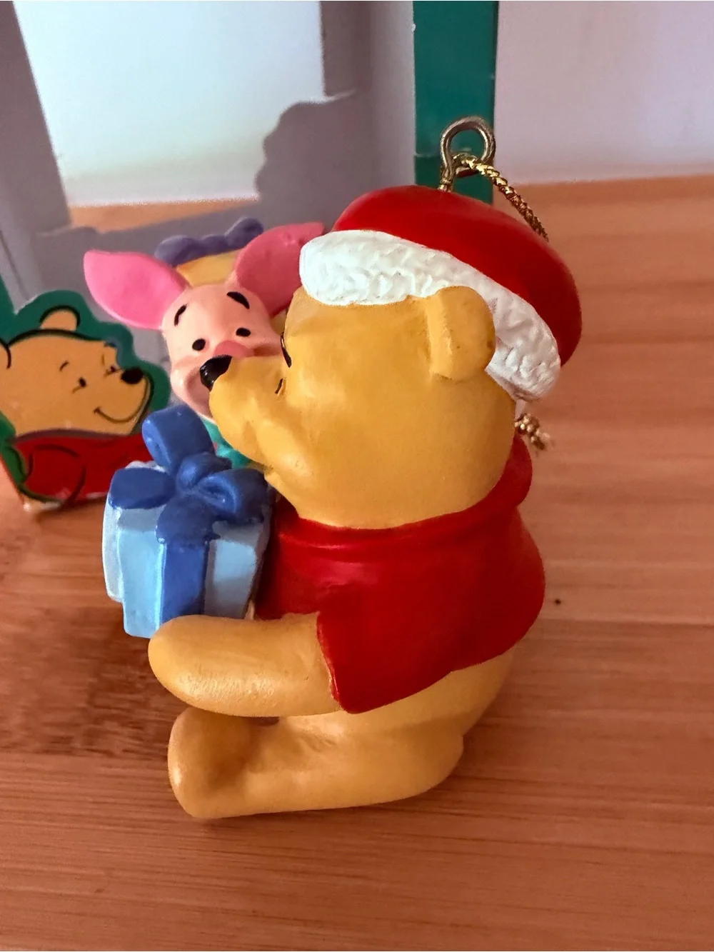 Vintage Disney Pooh & Piglet Christmas Ornament - Holiday Collectible!
